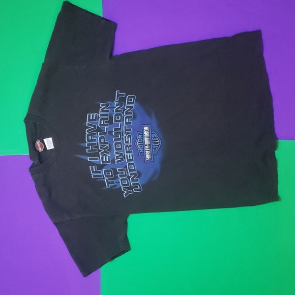 Vintage HARLEY-DAVIDSON Single Stitch T shirt size Medium - Picture 2 of 6